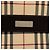 Borsa a tracolla in tela check beige Burberry - vista 5