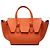 Céline Celine Orange Kleine genarbte Kalbsleder Krawattenknoten-Handtasche