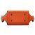 Céline Celine Orange Kleine genarbte Kalbsleder Krawattenknoten-Handtasche - Ansicht 3