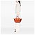 Céline Celine Orange Kleine genarbte Kalbsleder Krawattenknoten-Handtasche - Ansicht 7