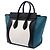 Luggage Céline Celine Mini Reisetasche in Weißem Tricolor-Canvas und Leder - Ansicht 2