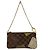 Pochette in Tela Damier Louis Vuitton Marrone Damier ebene