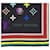 Sciarpa in seta Monogram Louis Vuitton Marrone Nero Multicolore Monogramma  - vista 2