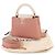 Borsa Capucines BB Louis Vuitton Rosa Grigio - vista 2