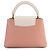 Borsa Capucines BB Louis Vuitton Rosa Grigio - vista 3
