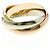 Anello di moda Cartier Trinity D'oro - vista 3