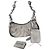 Balenciaga Borsa a Spalla Le Cagole XS completamente in Strass Argento Grigio