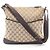 Gucci GG Canvas Schultertasche Braun Beige