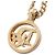 Collana con logo circolare Christian Dior D'oro - vista 2