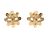 Orecchini a clip placcati in oro Chanel Coco Mark D'oro
