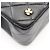 Borsa a Spalla Chanel Matelassé Double Flap Icon Charm Nero - vista 7