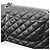 Borsa a Spalla Chanel Matelassé Double Flap Icon Charm Nero - vista 8