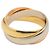 Anello Trinity Cartier Oro Rosa Bianco e Giallo 18K Argento D'oro - vista 2
