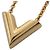 Collana Essenziale V Louis Vuitton D'oro - vista 2
