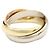 Anello Trinity Cartier in oro 18K Argento D'oro - vista 2