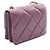 Borsa a Spalla Chanel Mini Matelassé in Pelle di Agnello Porpora - vista 2