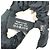 Chanel Vintage CC Coco Mark Scrunchie de Seda Negro Blanco - vista 10