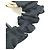Chanel Vintage CC Coco Mark Scrunchie de Seda Negro Blanco - vista 11