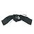 Chanel Vintage CC Coco Mark Scrunchie de Seda Negro Blanco - vista 2
