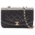 Borsa a Spalla Chanel Matelassé Diana Flap Nero