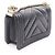 Borsa a Spalla Chanel Boy Mini Chevron V-Stitch Nero - Ansicht 2