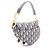 Borsa Mini Saddle Christian Dior Beige Blu navy - vista 2