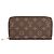 Louis Vuitton Zippy Geldbörse aus Monogramm-Canvas Braun