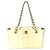 Borsa Chocolate Bar con Logo CC Coco di Chanel Bianco Giallo
