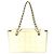 Borsa Chocolate Bar con Logo CC Coco di Chanel Bianco Giallo - vista 2