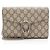 Cartera de Cadena Dionysus GG Supreme de Gucci Castaño Beige