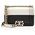 Chanel Bicolor Kalbsleder Kleine Boy Tasche Schwarz