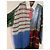 Autre Marque Langärmliges Kleid mit Patchwork-Pailletten Schwarz Rot Blau Mehrfarben Golden Grün - Ansicht 9