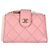 Rosa gesteppter Visitenkartenetui von Chanel Pink