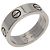 Anello Cartier Love in oro bianco 18K - vista 2
