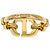 Anello con logo CD 30 Montaigne Christian Dior Nero D'oro - vista 4