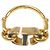 Anello con logo CD 30 Montaigne Christian Dior Nero D'oro - vista 5