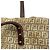 Sac fourre-tout Fendi Zucchino Beige - vue 23