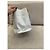 Chanel Grand Shopping Tote in pelle caviar bianca Bianco - vista 3