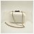 Borsa Clutch Microcloud Jimmy Choo Bianco sporco - vista 3