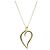 Collar de Corazón de Hoja de Oro Amarillo 18K Tiffany & Co. Dorado