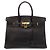 Borsa Hermès Birkin 35 in pelle Ardennes nera Nero
