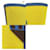 Borsa Tote Pure Sangle Hermès Blu D'oro Giallo - vista 10