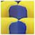 Borsa Tote Pure Sangle Hermès Blu D'oro Giallo - vista 8
