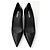 Escarpins à talons moyens pointus Prada en cuir noir - vue 2