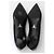 Escarpins à talons moyens pointus Prada en cuir noir - vue 5