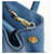 Borsa in pelle blu Prada - vista 6