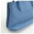 Borsa in pelle blu Prada - vista 7