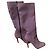 Botas Valentino de ante lila tacón 10 cm Púrpura