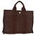 Hermès HERMES Borsa a Mano Her Line PM Tela Marrone Argento Auth 175534