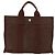 Hermès HERMES Borsa a Mano Her Line PM Tela Marrone Argento Auth 175534 - vista 2
